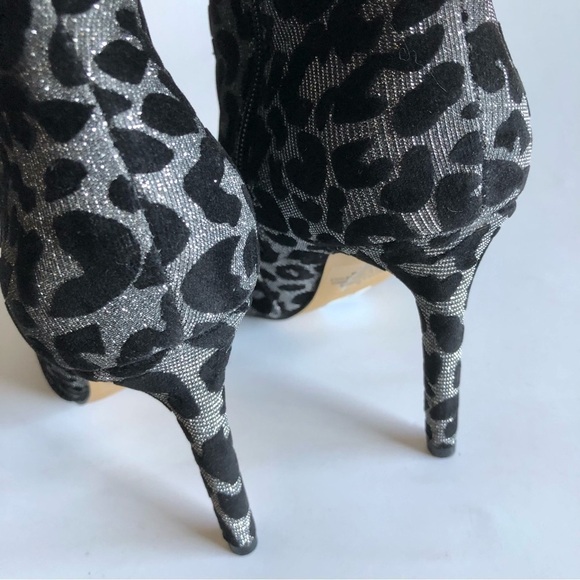 Express Metallic Leopard Booties - Picture 12 of 16